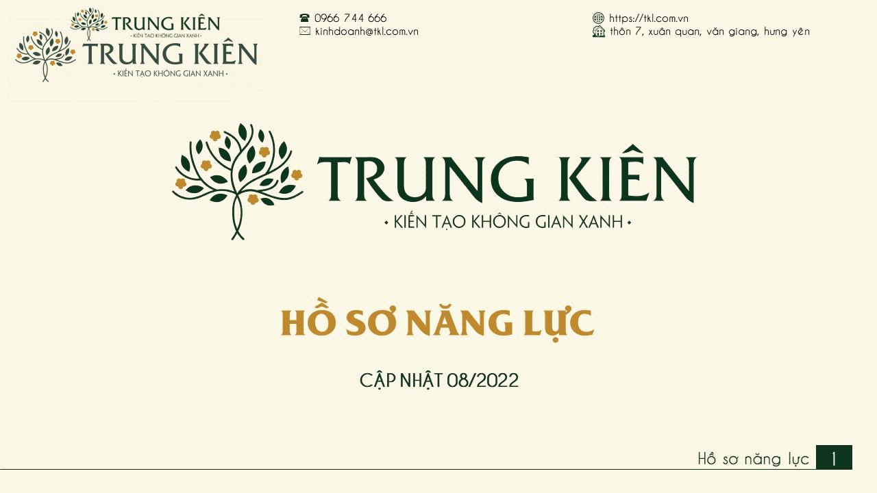 Hồ sơ năng lực – Cảnh Quan Trung Kiên – Update 03/2023