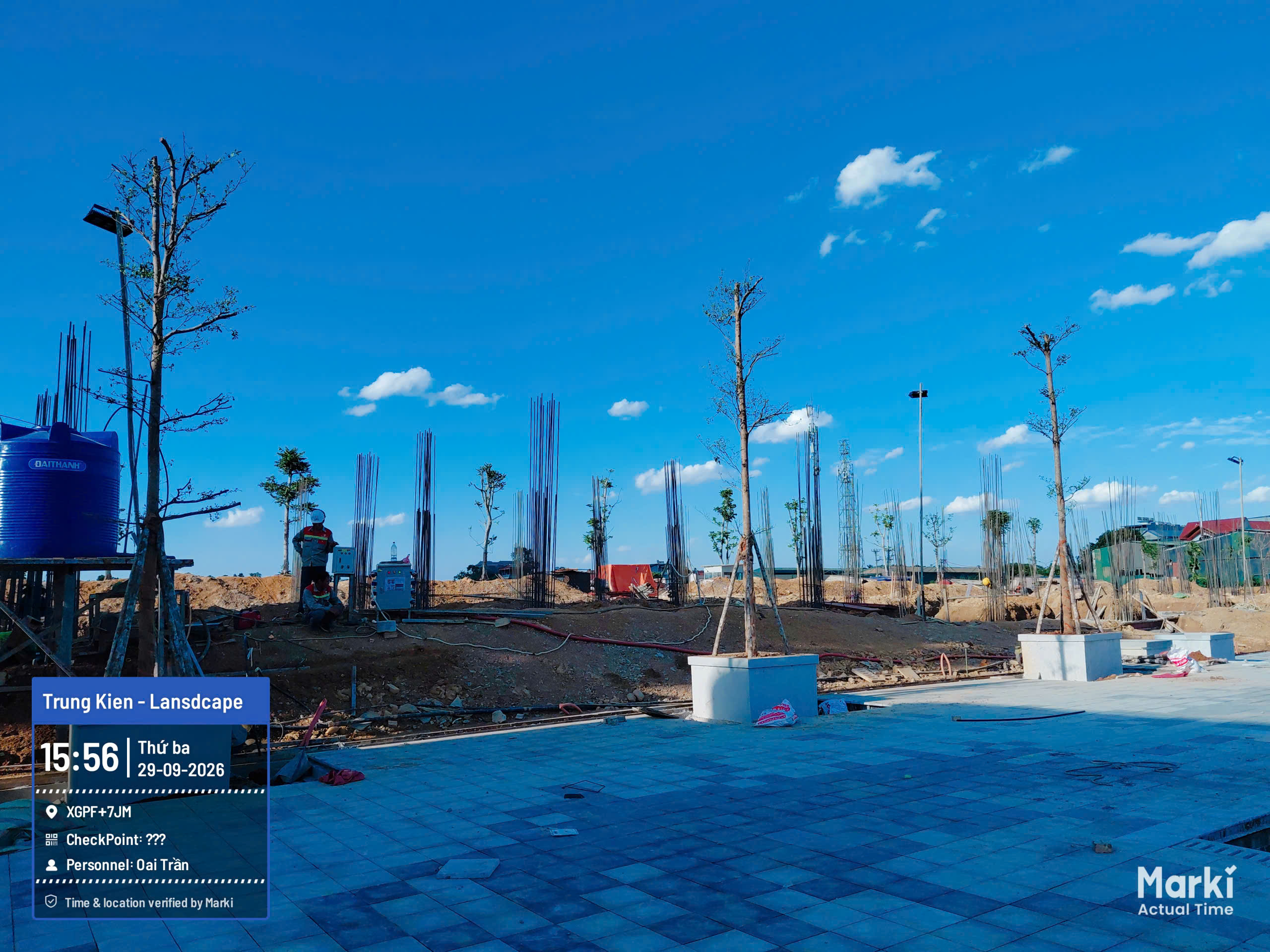 Thi công cảnh quan Hoa Lac Metro City – KITA Group