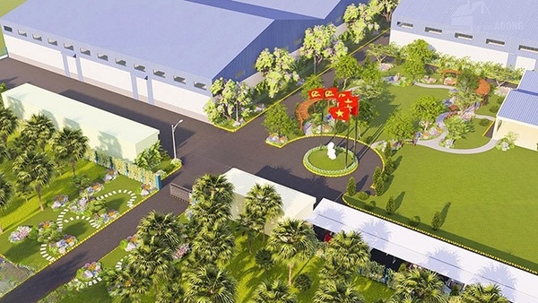 Quy trình thi công cảnh quan nhà máy sản xuất tại Trung Kiên Landscape