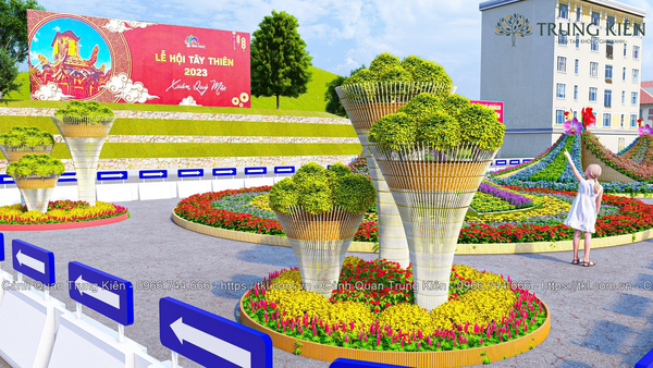 Thiết kế và thi công lễ hội hoa Tây Thiên