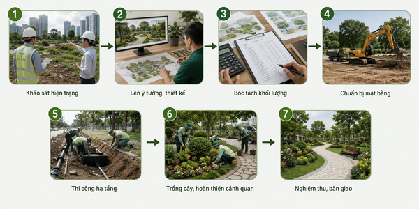 Quy trình thi công rõ ràng, chuyên nghiệp