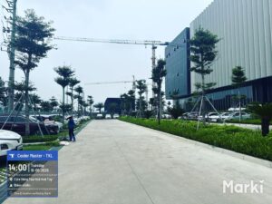 Thi công cây xanh Nhà máy Cooler Master giai đoạn 1 tại Bắc Ninh
