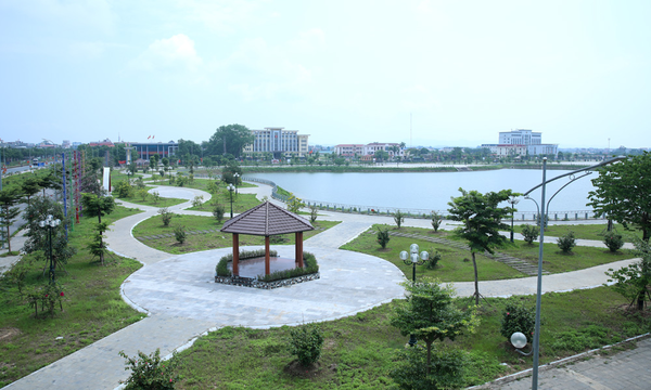 Thi công trồng cỏ tại khu đô thị