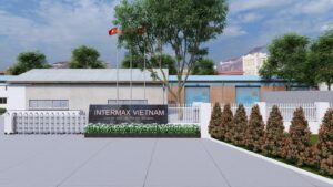 Thiết kế cảnh quan khu cổng Nhà máy Intermax Việt Nam
