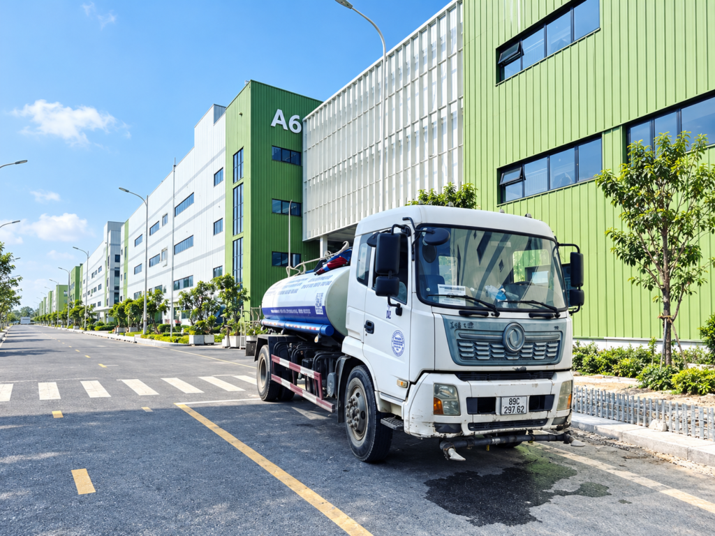 Xe bồn tưới cây, rửa đường 01 của TKL